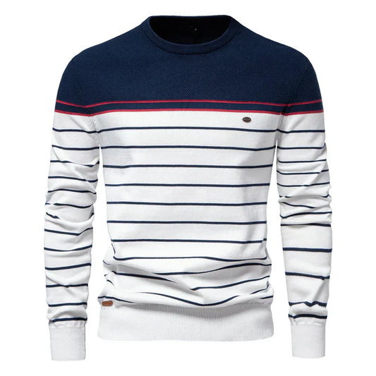 Rafanus | Herrenpullover mit Streifenmuster