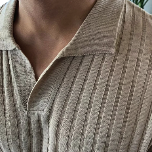 Henenor | Feinstruktur Polo-Shirt
