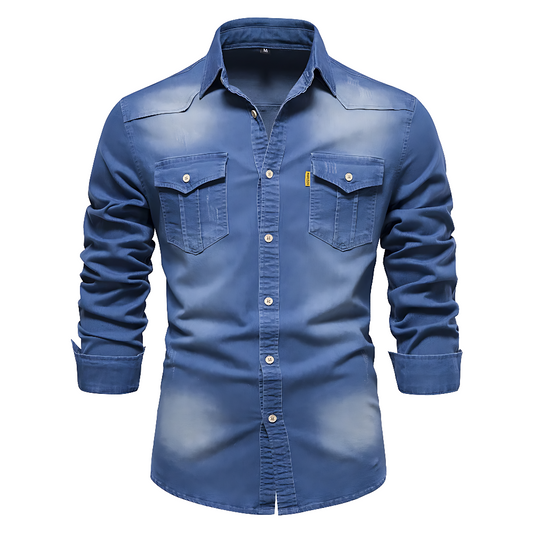 Feloner | Baumwoll Jeans Hemd