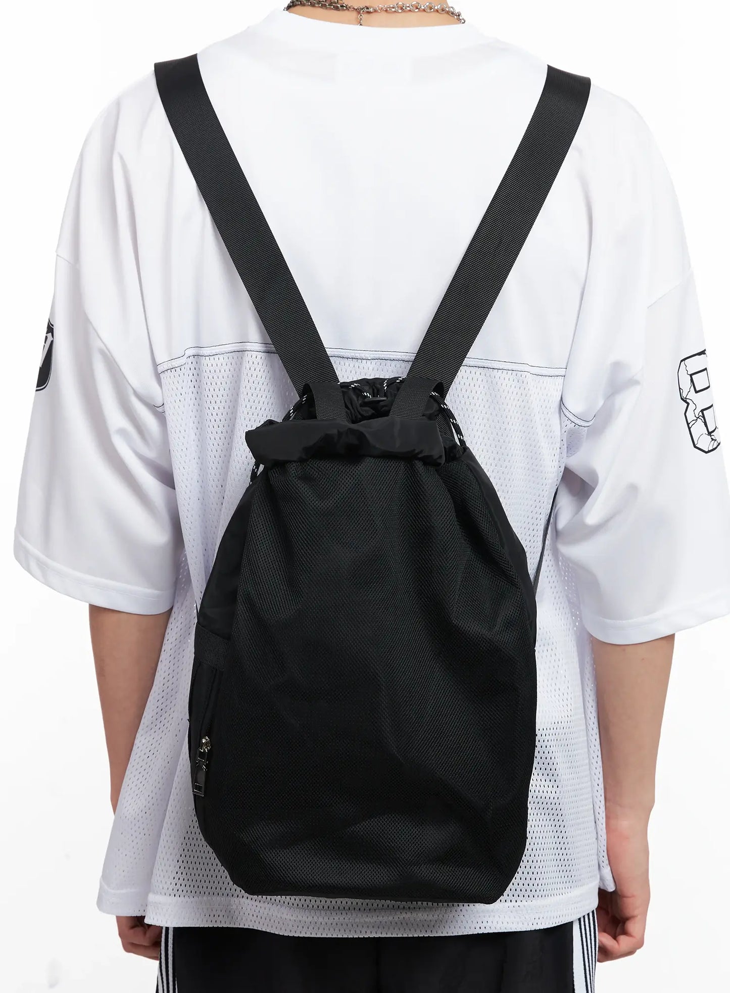 Feluen | Herren Mesh Drawstring Rucksack IL501
