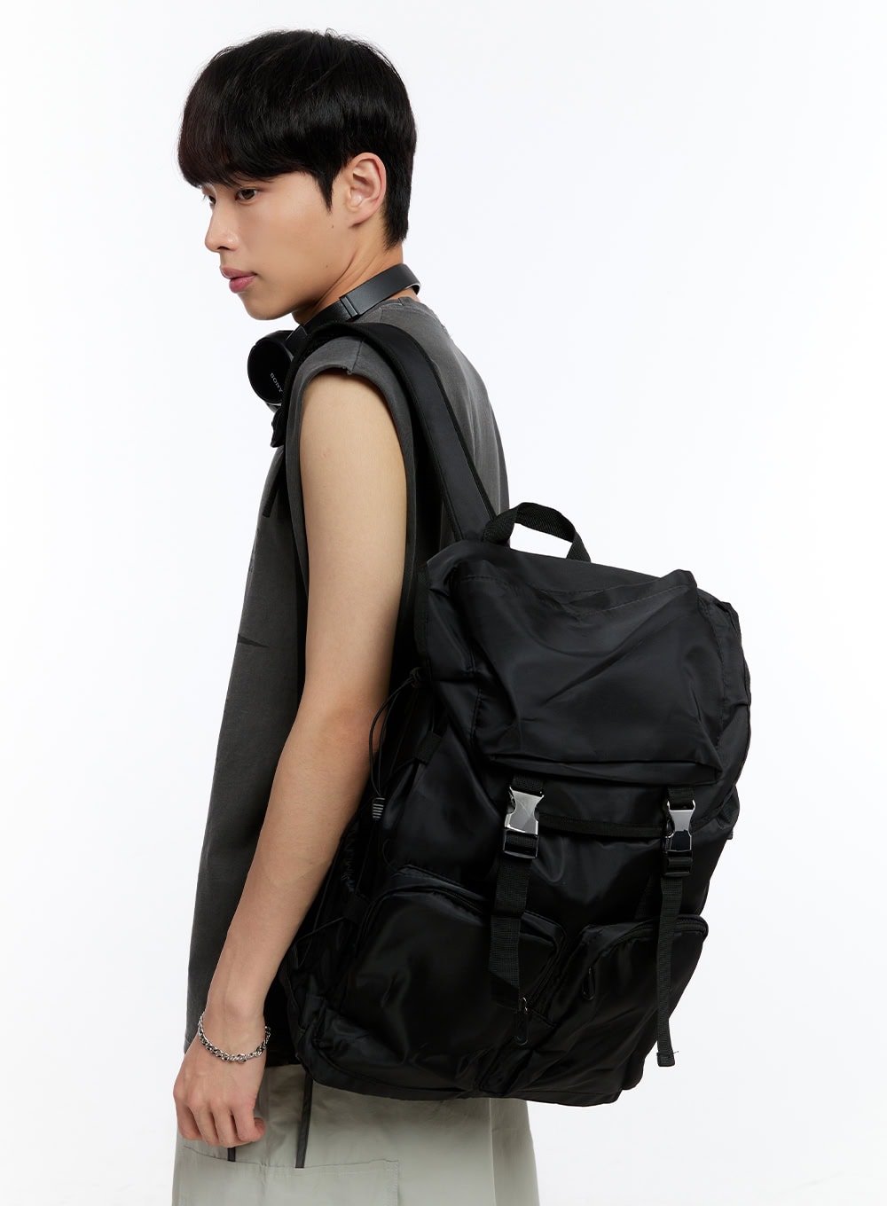Isaelr | Herren Schnallen Rucksack IY530