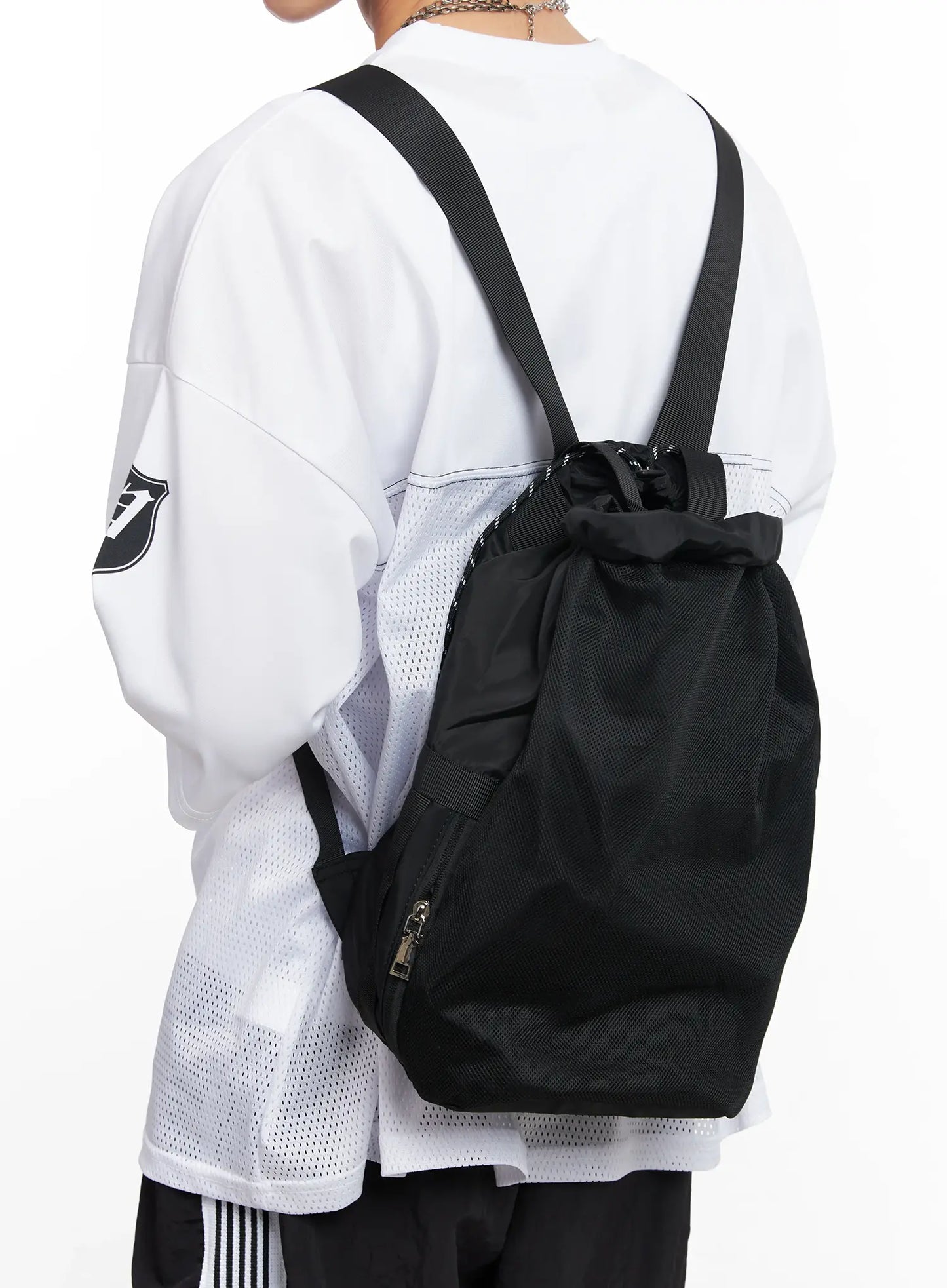 Feluen | Herren Mesh Drawstring Rucksack IL501
