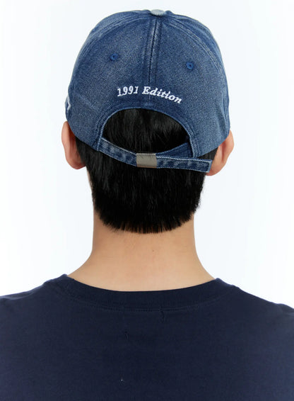 Theoao | Distressed-Denim Baseballmütze