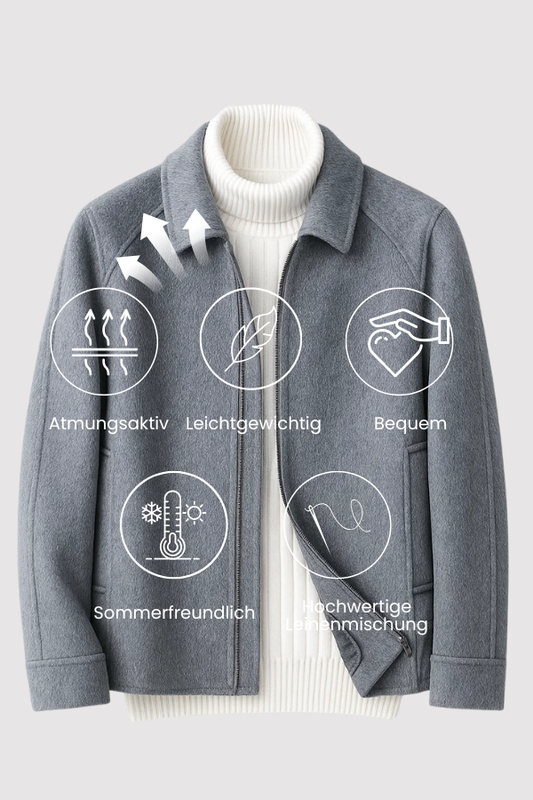 Felenn | Wollmischung Zip-Up Jacke