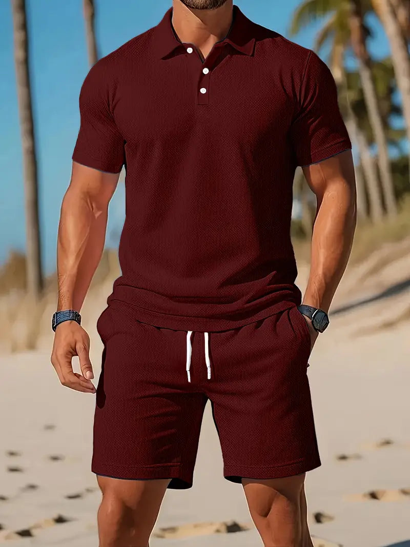 Kelvin Lässiges Zweiteiliges Sportset