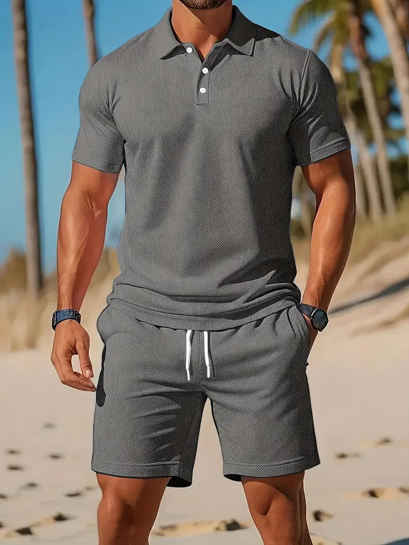 Kelvin Lässiges Zweiteiliges Sportset