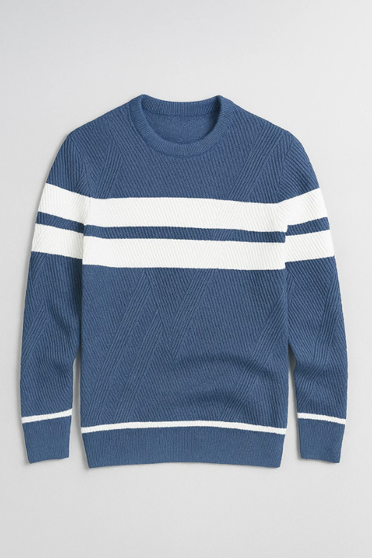 Henenas | Stilvoller Herrenpullover mit Fischgrätmuster