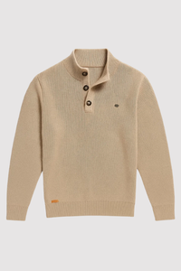 Benenas | Herrenpullover mit Knopfdesign