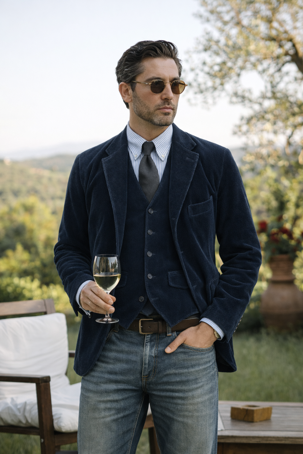 Alelen | Eleganter Anzug mit Jacke und Weste