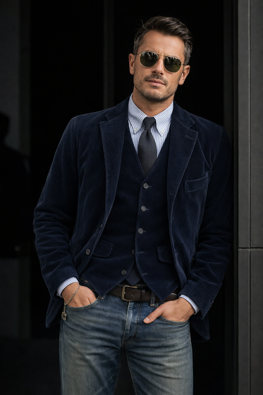 Alelen | Eleganter Anzug mit Jacke und Weste