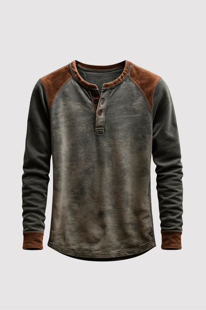 Rafir | Henley-Shirt Langarm & Komfortabel