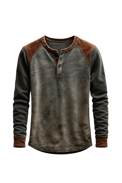 Rafir | Henley-Shirt Langarm & Komfortabel