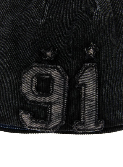 Petann | Gerippte Denim-Mütze