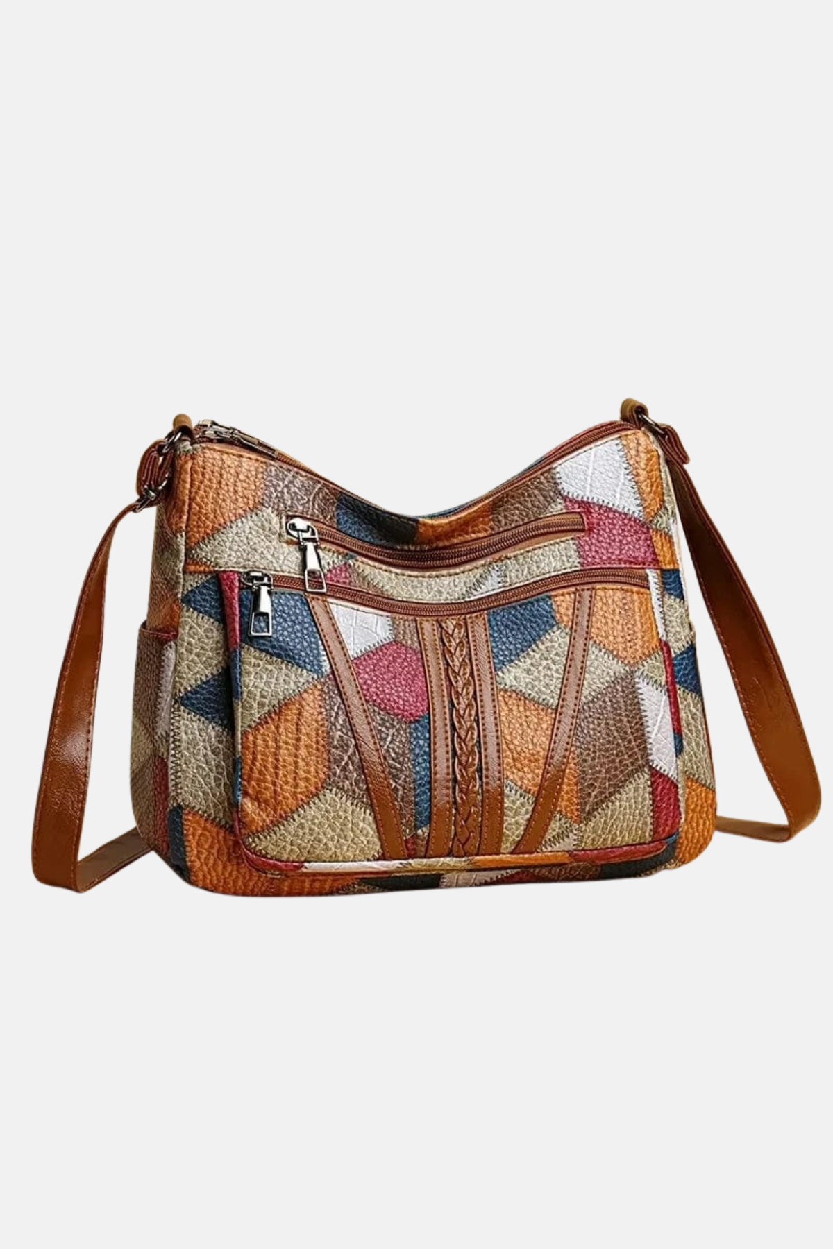 Ritaette | Elegante Lederhandtasche im Mosaikdesign
