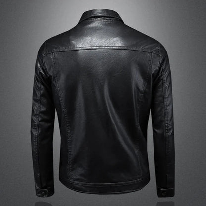 Samorr | Lässige Schlanke Passform LederJacke