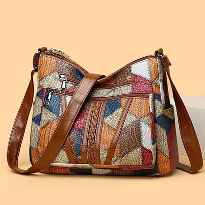 Ritaette | Elegante Lederhandtasche im Mosaikdesign