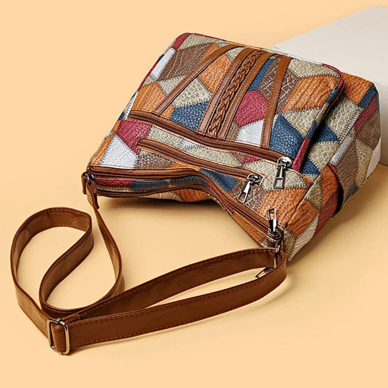 Ritaette | Elegante Lederhandtasche im Mosaikdesign