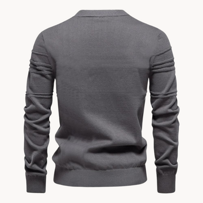 Caranr | Stilvoller Herrenpullover mit Karodesign