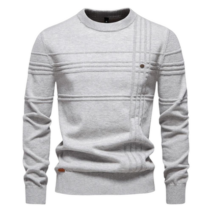 Caranr | Stilvoller Herrenpullover mit Karodesign