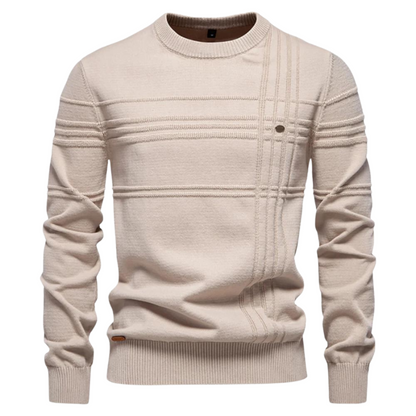 Caranr | Stilvoller Herrenpullover mit Karodesign