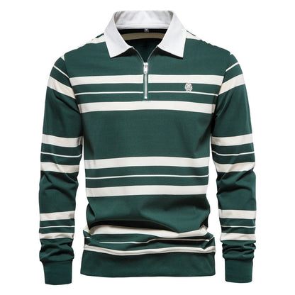 Maronan | Finesso Herren Langarm Polo-Shirt