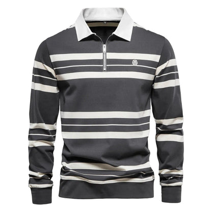 Maronan | Finesso Herren Langarm Polo-Shirt