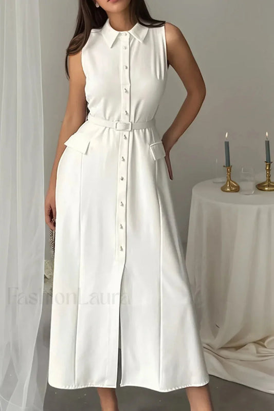 Kalieva | Elegantes Maxikleid ohne Ärmel