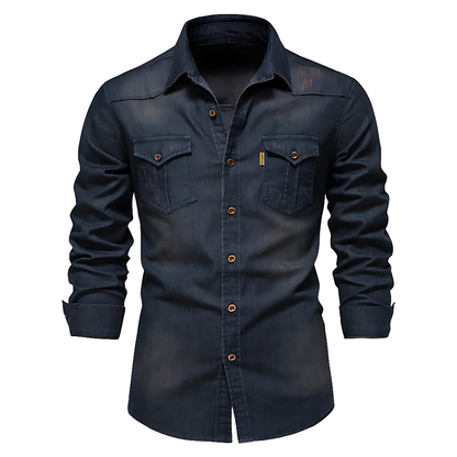 Feloner | Baumwoll Jeans Hemd