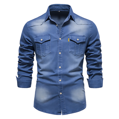 Feloner | Baumwoll Jeans Hemd